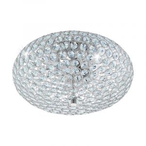 Chrom retro Deckenleuchte Glas, Annamarie