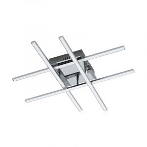 Chrom moderne Deckenleuchte Stahl, Arantxa, 24W, 3000K LED