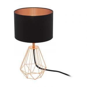 Kupfer design Tischleuchte Stoff, Acri, mit Schalter