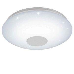 Weiße Deckenleuchte Kunststoff, Barbera, 30W, warm- bis kaltweiß einstellbare LED