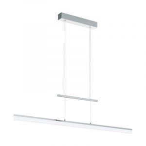 Chrom moderne Pendelleuchte Kunststoff, Cassandra, 13W, 3000K LED