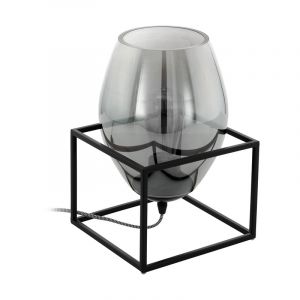 Schwarze design Tischleuchte Stahl, Josephus, mit Schalter