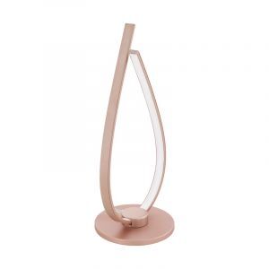 Goldene design Tischleuchte Aluminium, Josef, 14W, 3000K LED, mit Schalter