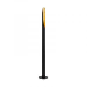 Goldene moderne Stehlampe Stahl, Aloysius, mit Schalter