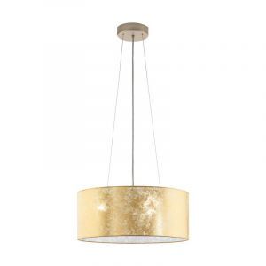 Beige moderne Pendelleuchte Stoff, Megan