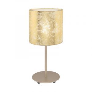 Beige moderne Tischleuchte Metall, Megan, mit Schalter