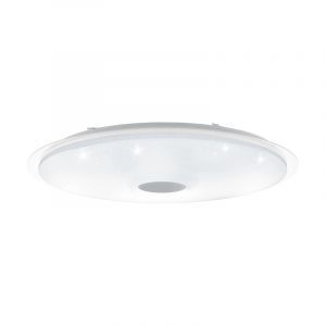 Transparente Deckenlampe Stahl, Dunya, 80W, in Lichtfarbe einstellbare LED
