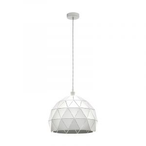 Weiße moderne Pendelleuchte Stahl, Silva