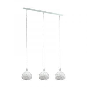 Weiße moderne Pendelleuchte Stahl, Silva