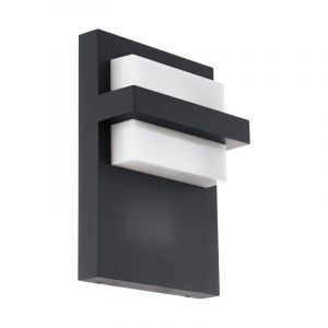 Anthrazit moderne Außenleuchte Aluminium, Nicol, 10W, 3000K LED, IP44