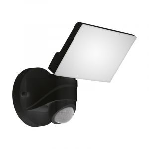 Schwarze Außen Wandleuchte mit Bewegungsmelder Kunststoff, Joselien, 13W, 5000K LED, IP44