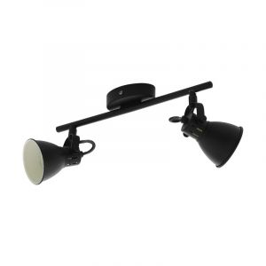 Schwarze vintage Deckenstrahler Stahl, Tinke