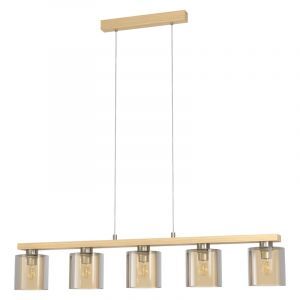 Holz Pendelleuchte Bernstein, Magali