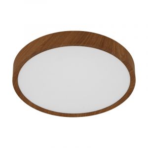 Braune moderne Deckenlampe Kunststoff, Jouk, 33W, 3000K LED