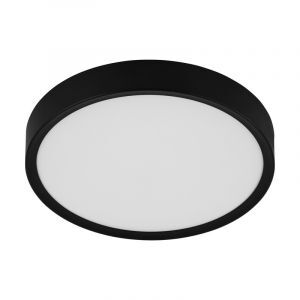 Schwarze moderne Deckenlampe Kunststoff, Jouk, 16W, 3000K LED