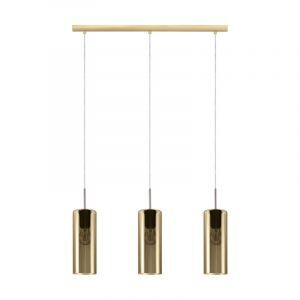 Goldene design Pendelleuchte Glas, Tino