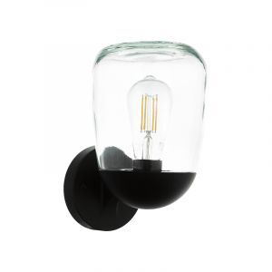 Schwarze moderne Außenleuchte Aluminium, Kerwin, IP44
