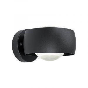 Schwarze moderne Außenleuchte Aluminium, Lyn, 2W, 3000K LED, IP44