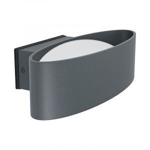 Anthrazit moderne Außenleuchte Aluminium, Kawita, 10W, 3000K LED, IP44