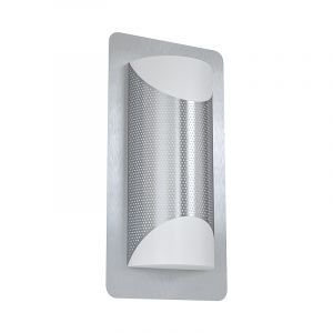 Silberne moderne Außenleuchte Edelstahl, Maika, IP44