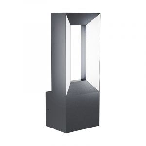 Schwarze moderne Außenleuchte Aluminium, Larisa, 5W, 3000K LED, IP44