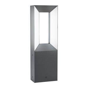 Schwarze moderne Außenleuchte Aluminium, Larisa, 5W, 3000K LED, IP44