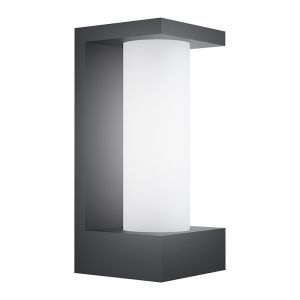 Schwarze moderne Außenleuchte Aluminium, Lilianne, 6W, 3000K LED, IP44