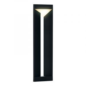 Schwarze moderne Außenleuchte Aluminium, Lyke, 10W, 3000K LED, IP54