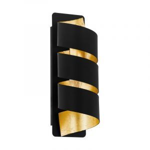 Goldene moderne Wandleuchte Stahl, Niek