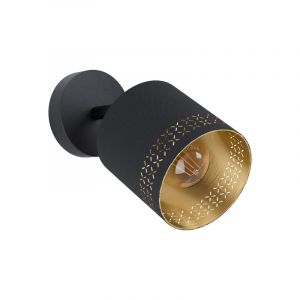 Schwarze moderne Deckenstrahler Stahl, Niko