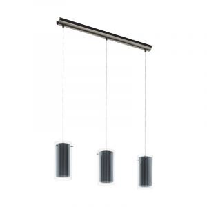 Nickel moderne Pendelleuchte Glas, Barceno