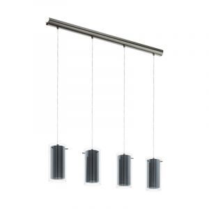 Nickel moderne Pendelleuchte Glas, Barceno