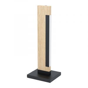 Holz Tischleuchte Braun, Ludovica, 6W, 3000K LED, mit Schalter