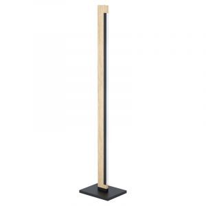 Holz Stehlampe Braun, Ludovica, 22W, 3000K LED, mit Schalter