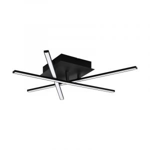 Schwarze moderne Deckenlampe Aluminium, Arantxa, 10W, 3000K LED