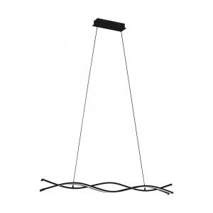 Schwarze moderne Pendelleuchte Stahl, Arantxa, 36W, 3000K LED
