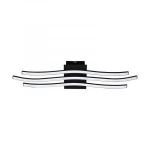 Schwarze moderne Deckenlampe Aluminium, Therese, 21W, 3000K LED