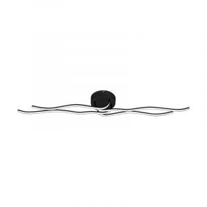 Schwarze moderne Deckenlampe Aluminium, Therese, 36W, 3000K LED