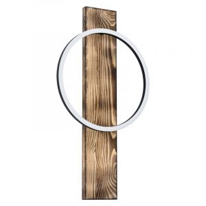 Holz Wandleuchte Braun, Annebel, 12W, 3000K LED