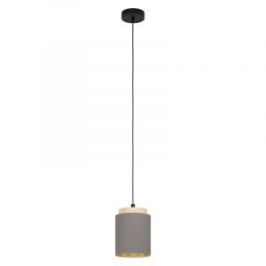 Braune moderne Pendelleuchte Stoff, Gabi