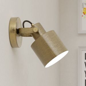 Goldene industrielle Wandstrahler Aluminium, Kwinten