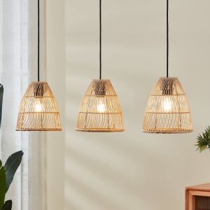 Holz Pendelleuchte Braun, Wilfried