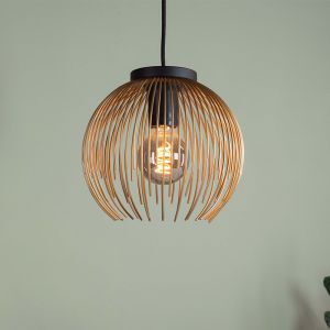 Goldene industrielle Pendelleuchte Aluminium, Keimpe