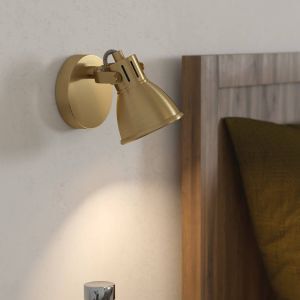 Goldene industrielle Wandstrahler Aluminium, Tinke