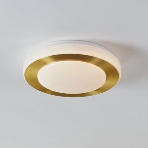 Goldene Badezimmer Deckenleuchte Kunststoff, Amina, 3,6W, 3000K LED, IP44