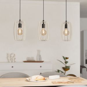 Holz Pendelleuchte Grau, Wilko