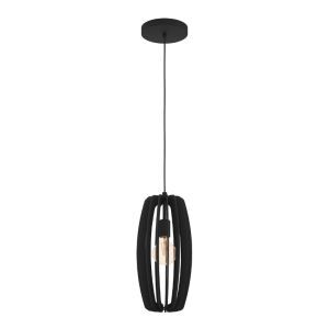 Holz Pendelleuchte Schwarz, Wilko