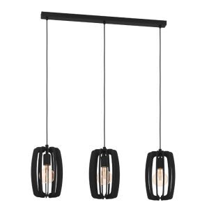 Holz Pendelleuchte Schwarz, Wilko