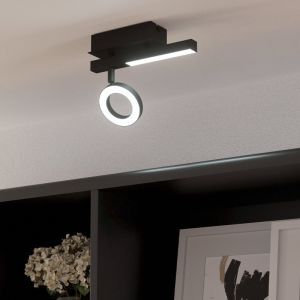 Schwarze moderne Deckenstrahler Aluminium, Madelinde, 3,2W, 3000K LED