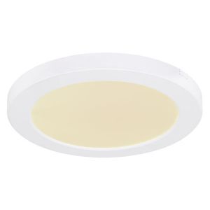 Weiße Deckenlampe Kunststoff, Cage, 18W, in Lichtfarbe einstellbare LED